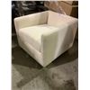 Image 2 : WHITE MODERN SWIVEL ACCENT CHAIR