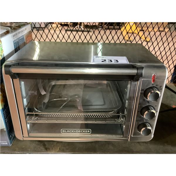 BLACK & DECKER CRISP'NBAKE 6-SLICE TOASTER OVEN, WITH AIR FRY TECHNOLOGY