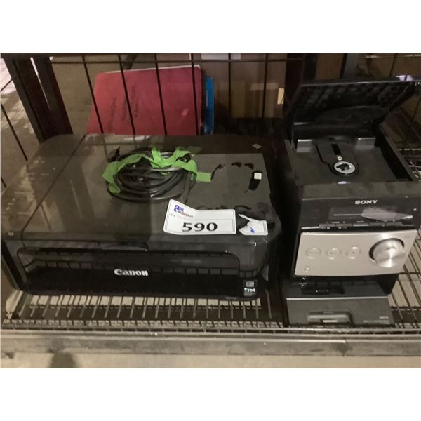 CANON PRINTER & SONY CD PLAYER