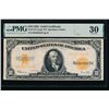 Image 1 : 1922 $10 Gold Certificate PMG 30
