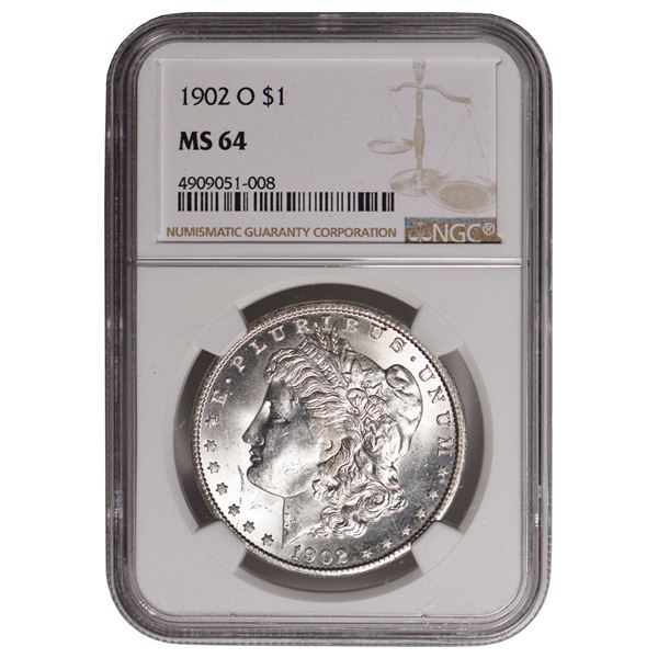 1902-O $1 Morgan Silver Dollar NGC MS64