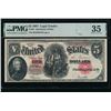 Image 1 : 1907 $5 Legal Tender Note PMG 35