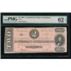 Image 1 : 1864 $2 T-70 Confederate PMG 62EPQ