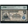 Image 1 : 1902 $10 Doylestown PA National PMG 25