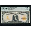 Image 1 : 1907 $10 Gold Certificate PMG 25