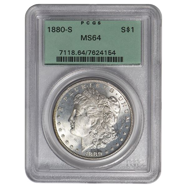 1880-S $1 Morgan Silver Dollar PCGS MS64