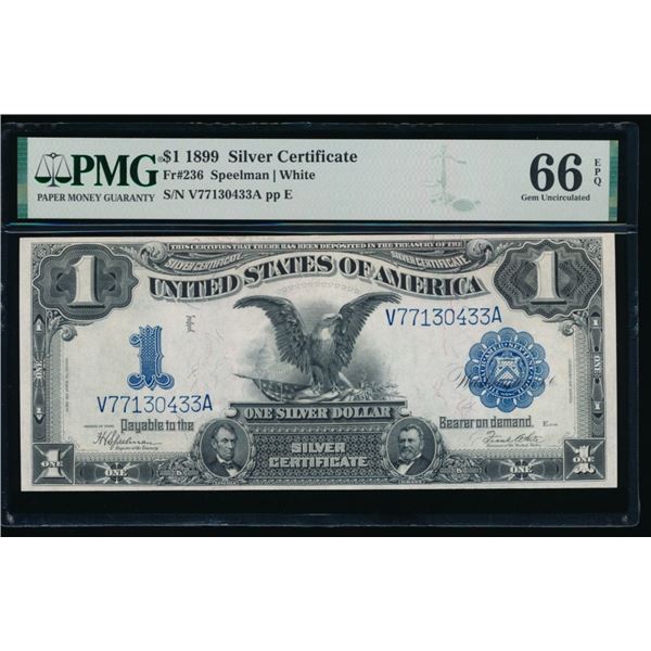 1899 $1 Black Eagle Silver Certificate PMG 66EPQ