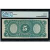 Image 2 : 1869 $5 Rainbow Legal Tender Note PMG 63
