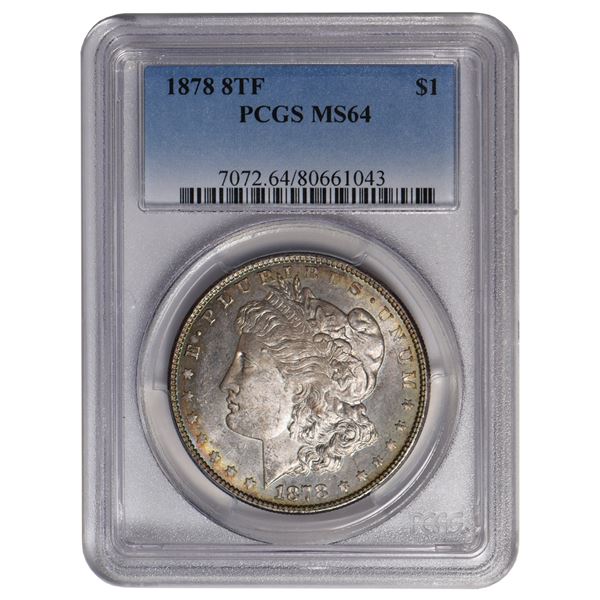 1878 $1 Morgan Silver Dollar PCGS MS64