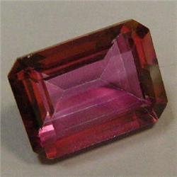 13.70 CTS EMERALD CUT PINK TOPAZ 16x14 MM