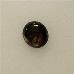 0.87 CTS OVAL BLACK STAR SAPPHIRE 6x5 MM