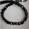 Image 1 : 143 CTS BLACK SPINEL STRAND 6x6 MM - 9 INCHES
