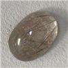 Image 1 : 13 CTS OVAL RUTILATED QUARTZ CABOCHON 18x13 MM
