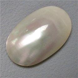 25x17 MM OVAL WHITE MOBE PEARL
