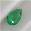 Image 1 : 0.73 CTS PEAR EMERALD 8x5 MM