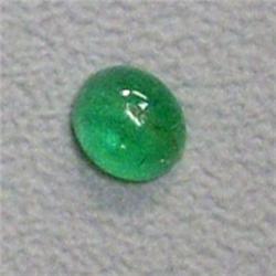 0.48 CTS OVAL EMERALD CABOCHON 5x4 MM