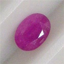 0.84 CTS OVAL RUBY 7x5 MM