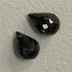 4 CTS PAIR OF SAPPHIRE BRIOLETTE 8x6 MM