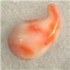 Image 1 : 11 CTS CARVED NATURAL ITALIAN CORAL WHALE 18x10 MM