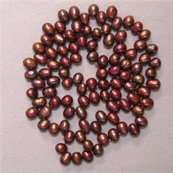 6x5 MM FRESH WATER PEARL STRING - 16 INCHES