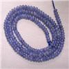 Image 1 : 96 CTS SAPPHIRE RONDELLES STRAND 5-4 MM - 18 INCHES