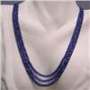 Image 1 : 193 CTS THREE GRADUATED SAPPHIRE RONDELLES STRANDS 5-3 MM