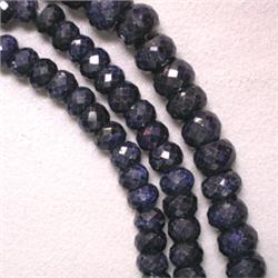 378 CTS ENHANCED BLUE SAPPHIRE STRAND 9-5 MM - 24 INCHES