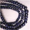 Image 1 : 374 CTS ENHANCED BLUE SAPPHIRE STRAND 9-5 MM - 22 INCHES