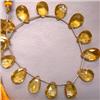 Image 1 : 65 CTS CITRINE TEAR DROP STRAND 14x9 - 9x12 MM