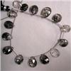 Image 1 : 64 CTS RUTILATED QUARTZ TEAR DROP STRAND 10-13x9 MM