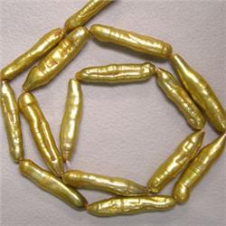 25x5 MM FRESH WATER PEARL STRING - 16 INCHES