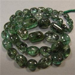 172 CTS EMERALD NUGGETS STRAND 16x9-6x5 MM