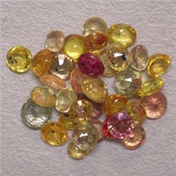 10.00 CTS LOT OF MULTICOLOR ROUND SAPPHIRES