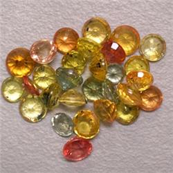 10.00 CTS LOT OF MULTICOLOR ROUND SAPPHIRES