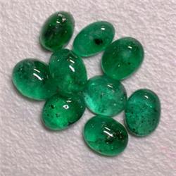 3.30 CTS LOT OF OVAL EMERALD CABOCHON