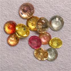 4.00 CTS LOT OF MULTICOLOR ROUND SAPPHIRES