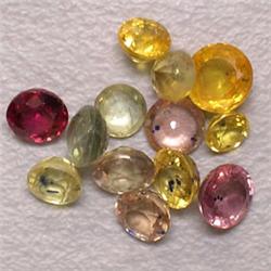 4.00 CTS LOT OF MULTICOLOR ROUND SAPPHIRES