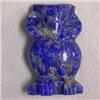 Image 1 : 58.01 CTS CARVED LAPIS LAZULI OWL 33x20 MM