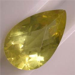 8.30 CTS PEAR SHAPED LEMON CITRINE 18x11 MM