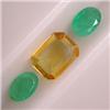 Image 1 : 1.95 CTS MIXED LOT OF EMERALD AND CITRINE