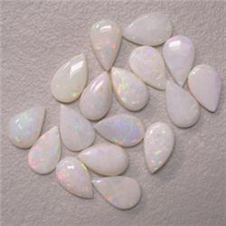 8.01 CTS LOT OF PEAR SHAPED OPAL CABOCHON 8x5 MM