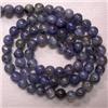 Image 1 : 77.05 CTS IOLITE BEAD STRAND 6 MM - 16 INCHES