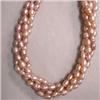Image 1 : 6-5 MM FIVE FRESH WATER PEARL STRINGS - 16 INCHES