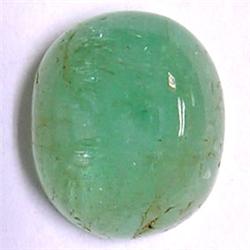 10.57 CTS OVAL EMERALD CABOCHON 14x12 MM