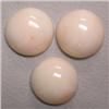 Image 1 : 42.70 CTS LOT OF ROUND ITALIAN CORAL CABOCHON 16 MM