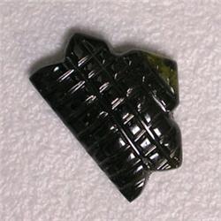 3.38 CTS CARVED TOURMALINE 18x12 MM
