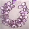Image 1 : 153 CTS AMETHYST TEAR DROP STRAND 11x8 - 12x10 MM