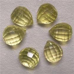 26.80 CTS LOT OF LEMON CITRINE BRIOLETTE 10x8 MM