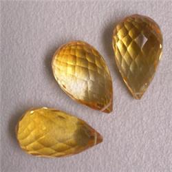 20.01 CTS LOT OF GOLDEN CITRINE BRIOLETTE 14x8 MM