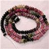 Image 1 : 43+ CTS TOURMALINE RONDELLES STRAND 4.5 MM - 16 INCHES